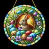 Prinzător de Paște, Decorațiune Rotundă Acrilică Suspendată, Decor Inovator pentru Casă, Perfect Durabil pentru Dormitor, Magazin, Birou, Bucătărie