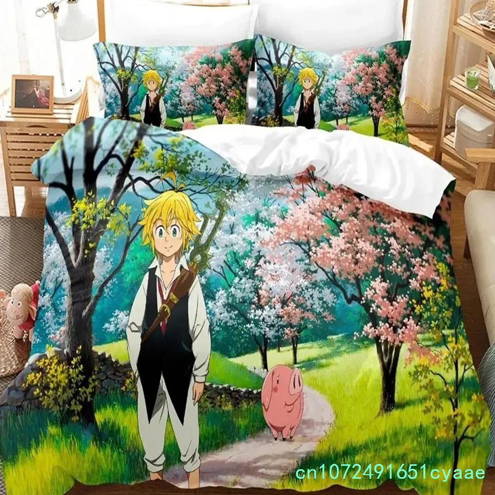 Escanor The Seven Deadly Sins Bedding Set Bedroom Soft Modern Bedspreads Comefortable Duvet Cover Quilt Cover And Pillowcase
