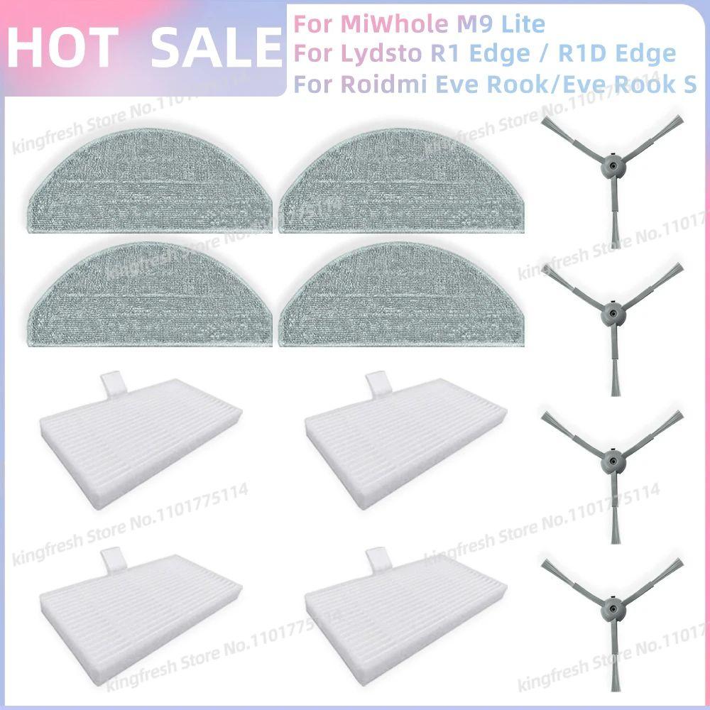 Fit For Lydsto R1D Edge /MiWhole M9 Lite/Laresar L10/Vyzzle D10/ iBoto Smart X530 Aqua Parts Filter Brush Mop Cloth