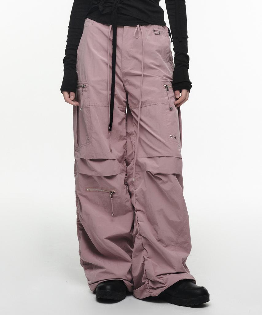 Nash Puckering Jogger Pants (Unisex) Rose Pink