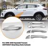For Hyundai Tucson 2015 2016 2017 2018 2019 2020 Car Exterior Door Handle Moulding Cover Trim Decoration ABS Auto Accessories