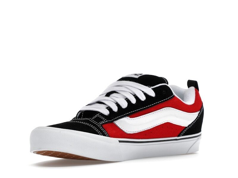 VANS Knu Skool Low Black Red - VN0009QC6RT