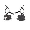 PU Leather Doggy Key Chain Pink Color Bag Hanging Pendant Creative Puppy Key Chain  Car Ornaments