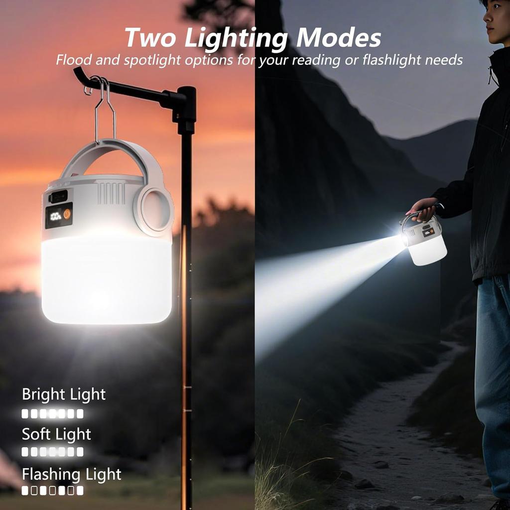 Solar Light Bulb Camping Light LED Solar USB Rechargeable Flashlight Tent Hanging Bulb For Outdoor Camping Supplies