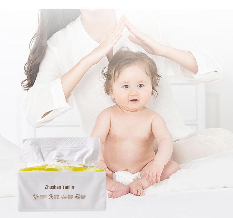Zhushan Sugarcane Forest 5-Ply Water-Absorbent Facial Tissues, 480 Sheets - Thick, Pull-Type for Household & Baby Use