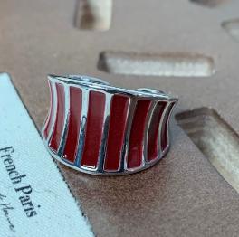 Stripe Wide Open Ring Women Fashion Finger Rings