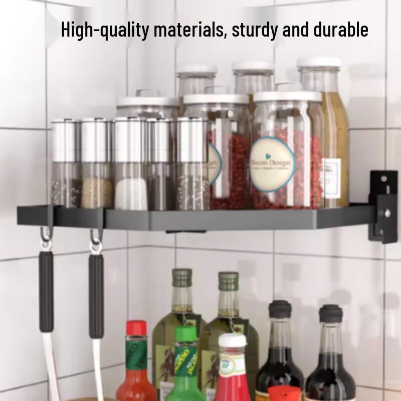 Modern 3-Tier Corner Countertop Spice Rack