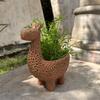 Nordic Style Cute Deer Flower Pot Resin Statue, Unique Animal Succulent Plant Flower Pot