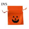 Holiday Decorative Storage Bags 5 Pcs Halloween Treats Bag, Non-woven Fabric Pumpkin Candy Decoration Accessories for Home Drawstring Snack