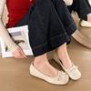 New Style Women's Red Elegant Bowknot Round Toe Women's Flat Comfort Slip-On Ladies Ballerina Single Mules Shoes Zapatos Mujer