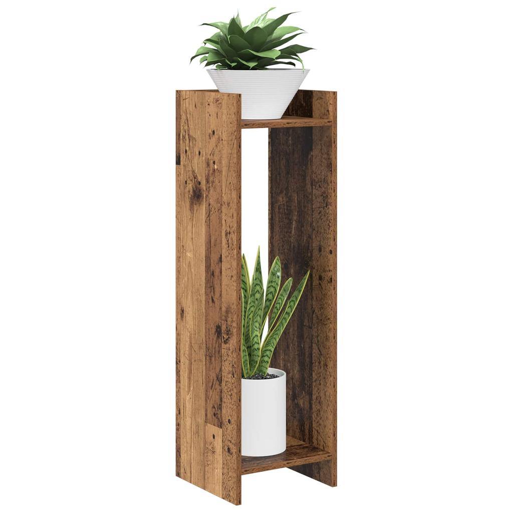 Plant Stand Reclaimed Wood 30 x 30 x 100 cm Wood Based Material