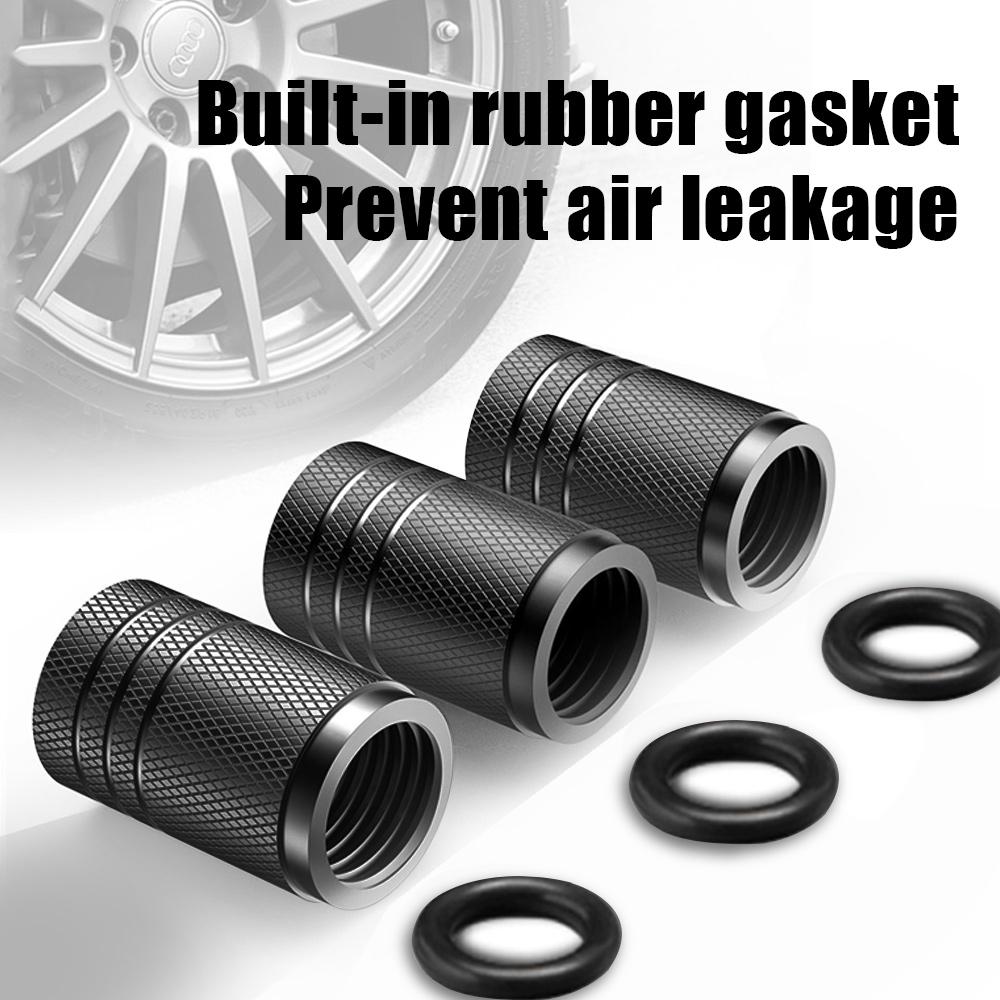 4Pcs/Lot Tire Stem Valve Caps Aluminum Car Dustproof Caps Tire Wheel Stem Air Valve Caps for Cars Bike Motorcycle Valve Stems 1