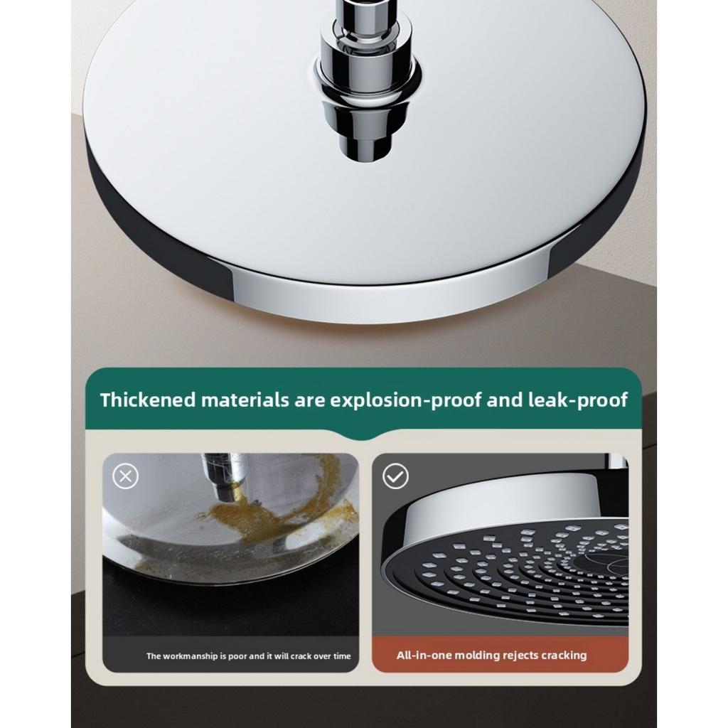 Top Spray Large Water Volume Pressurized Shower Showerhead, Pressurized Single Head Showerhead for Showering, Household Shower Showerhead