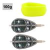 Carp Fishing Feeder Rig Set With Bait Cage Lead Weight Hook Assembly Lake Casting
