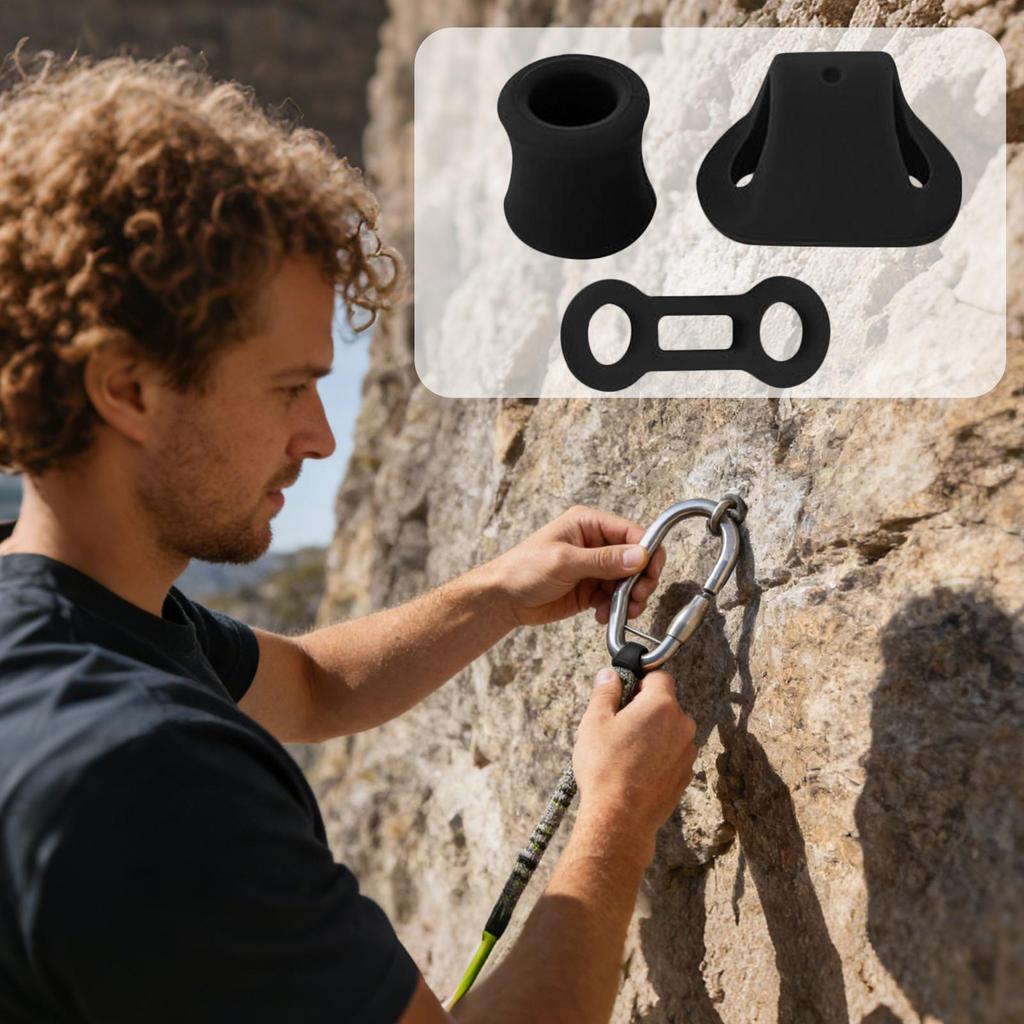 Climbing Carabiner Ropes Locking Rings Heavy Duty Safety Gear Rappel Abseil Carabiner Positioning Equipment For Rappelling