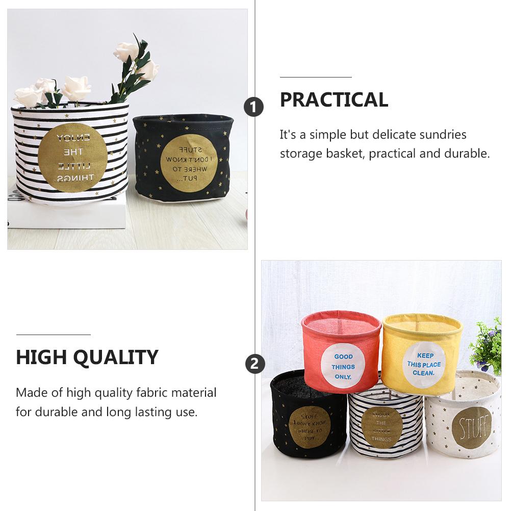 Large Capacity Cotton Storage Baskets Foldable Organizers Crate Covers Fabric Boxes Home Office Use Trendy Decorative чёрный