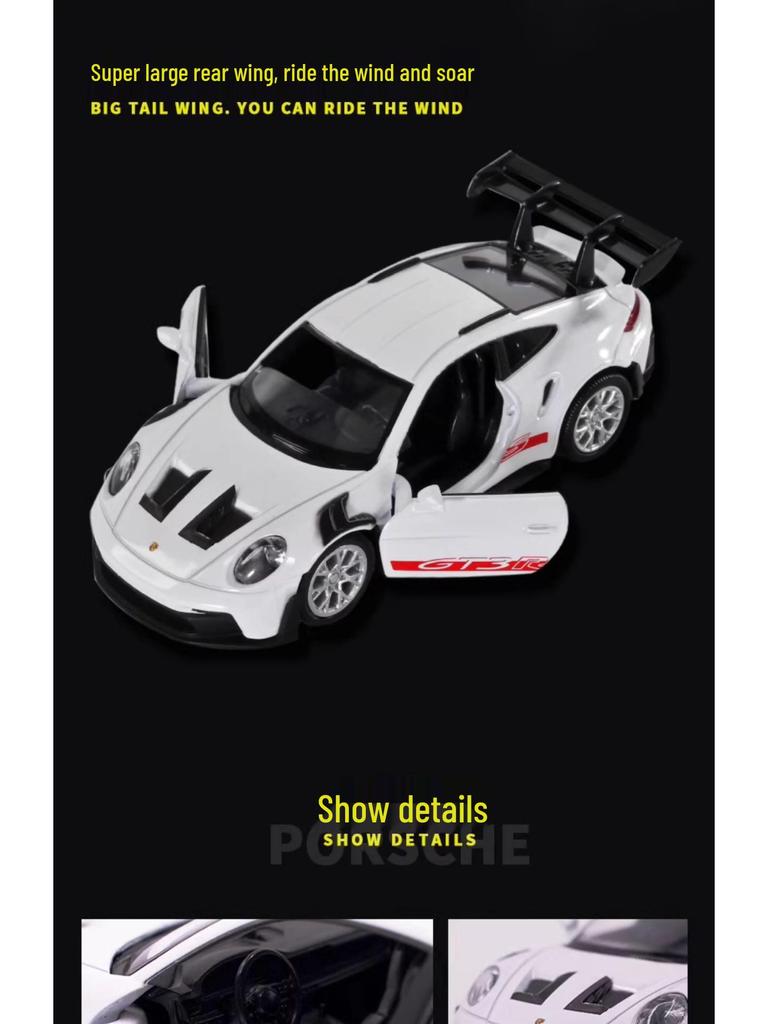 CH554071 911 GT3 RS Alloy Pull-Back Toy Car with Opening Double Doors