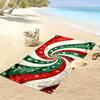 Christmas Swirl Snowflake Towel Beach Towel Quick-drying for Travel Outdoor Sports Jogging Beach and Swimming