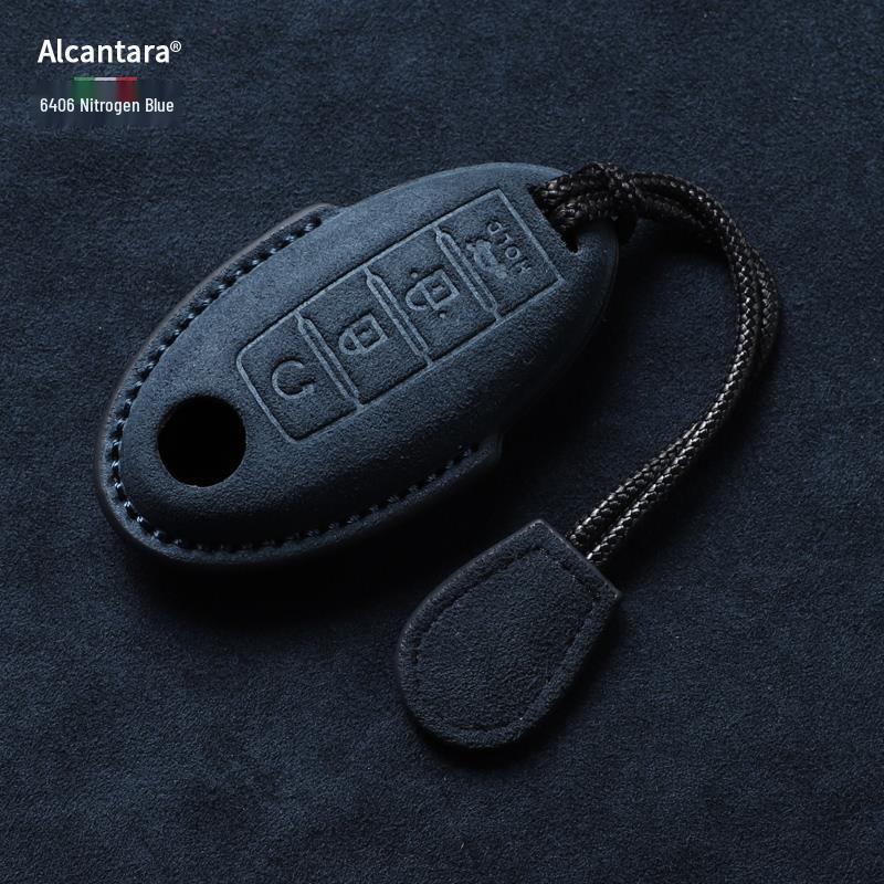 Nissan Key Cover: Full Wrap Suede Shell for Qashqai, Teana, X-Trail, Tiida, Loulan, Tuoda.