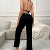 New European and American Summer Women's Clothing New New Street Fashion Suspender Collar Backless Sexy Hip Wrap Two-piece Set