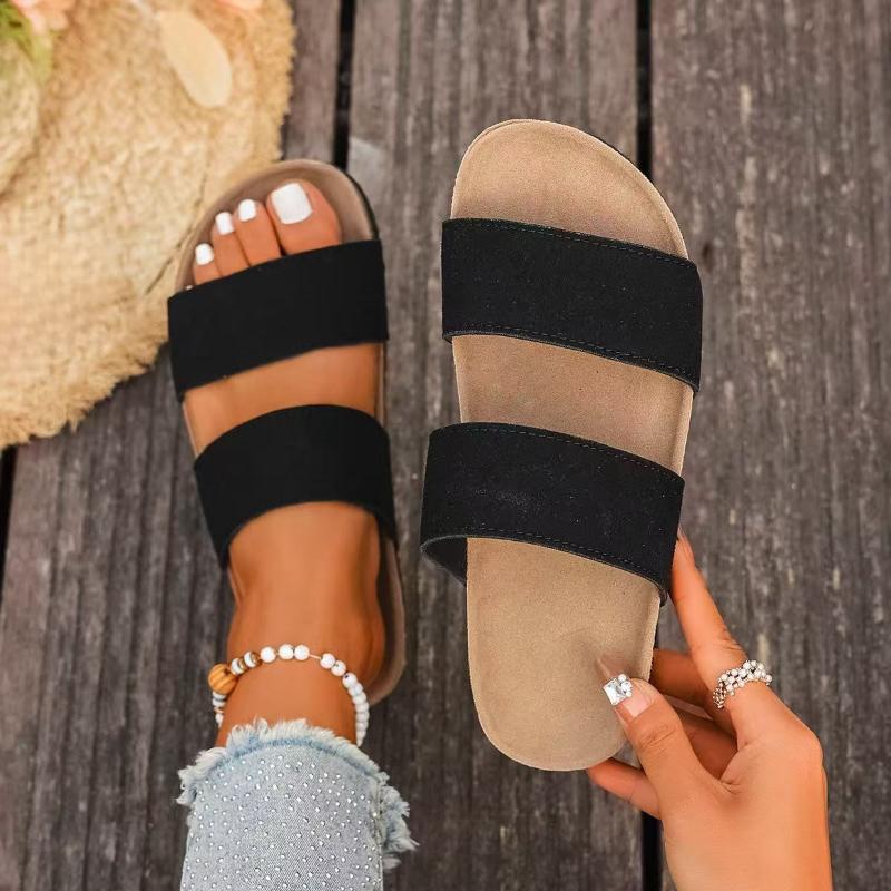 

Fashion 2025 New Minimalist Wedge Sandals for Women Open Toe Thick Sole Platform Casual Ankle Strap Slingback 35