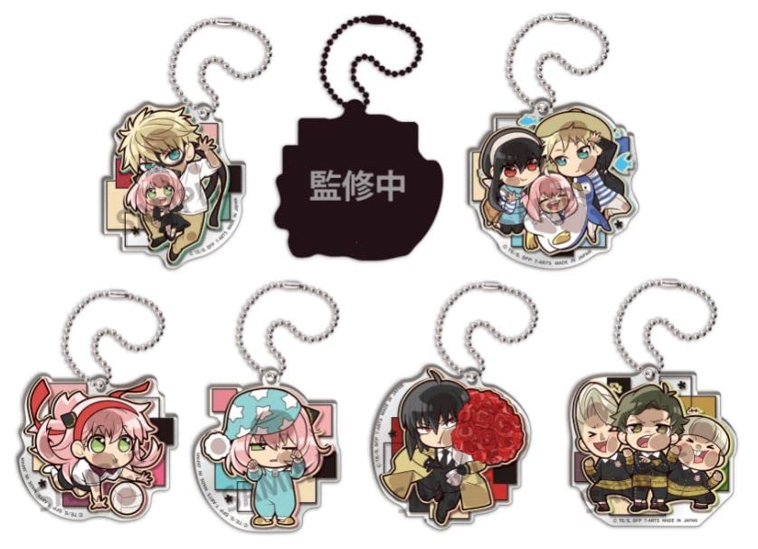 

Takara Tomy Arts Deforme Episode Acrylic Keychain Box Set of Made of Acrylic Pita! SPY×FAMILY 7, Approx. 60mm,