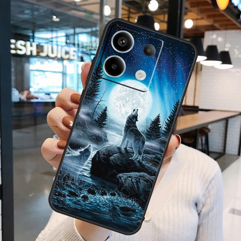 Animal Wolf Galaxy Case For Xiaomi Redmi Note 15 Pro Plus 10 11 12 13 14 Pro Redmi 15 15C 10C 12C 13C 14C Cover