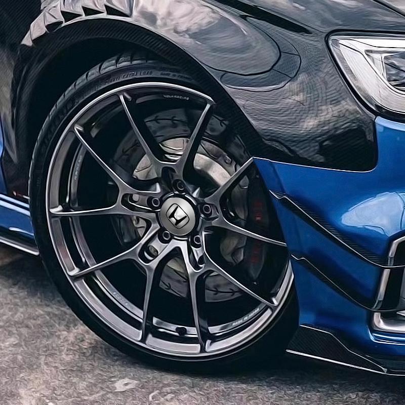 4pcs 56mm/60mm Car Wheel Center Hub Center Sticker Cap Rim Hub Dustproof Cover Emblemem for Honda Mugen Power Honda Civic Accord CRV Hrv Jazz