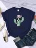 Free Hug From Spiny Cactus Women Tshirts Loose Oversized T-Shirt Breathable Fashion Clothes Hip Hop Casual Women'S T-Shirts