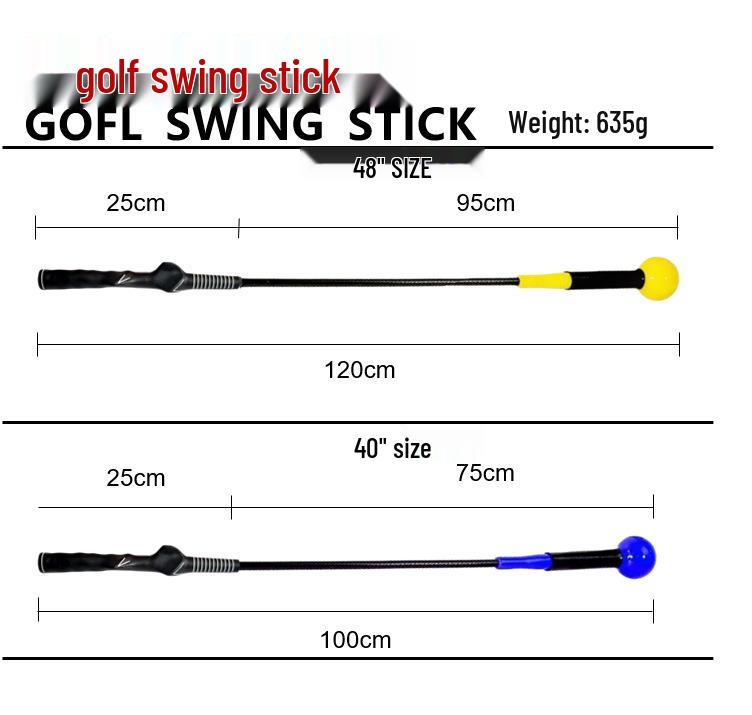 Golf Swing Trainer Stick - Big Head Silicone Warm-up Aid