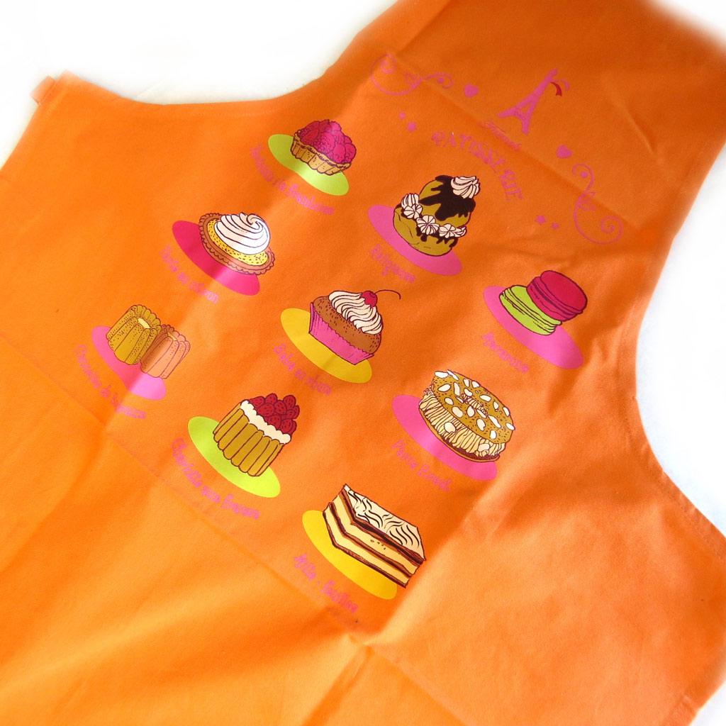 

Les Trésors De Lily [M5769] - Дизайнерский фартук La Patisserie Française оранжевый оранжевый