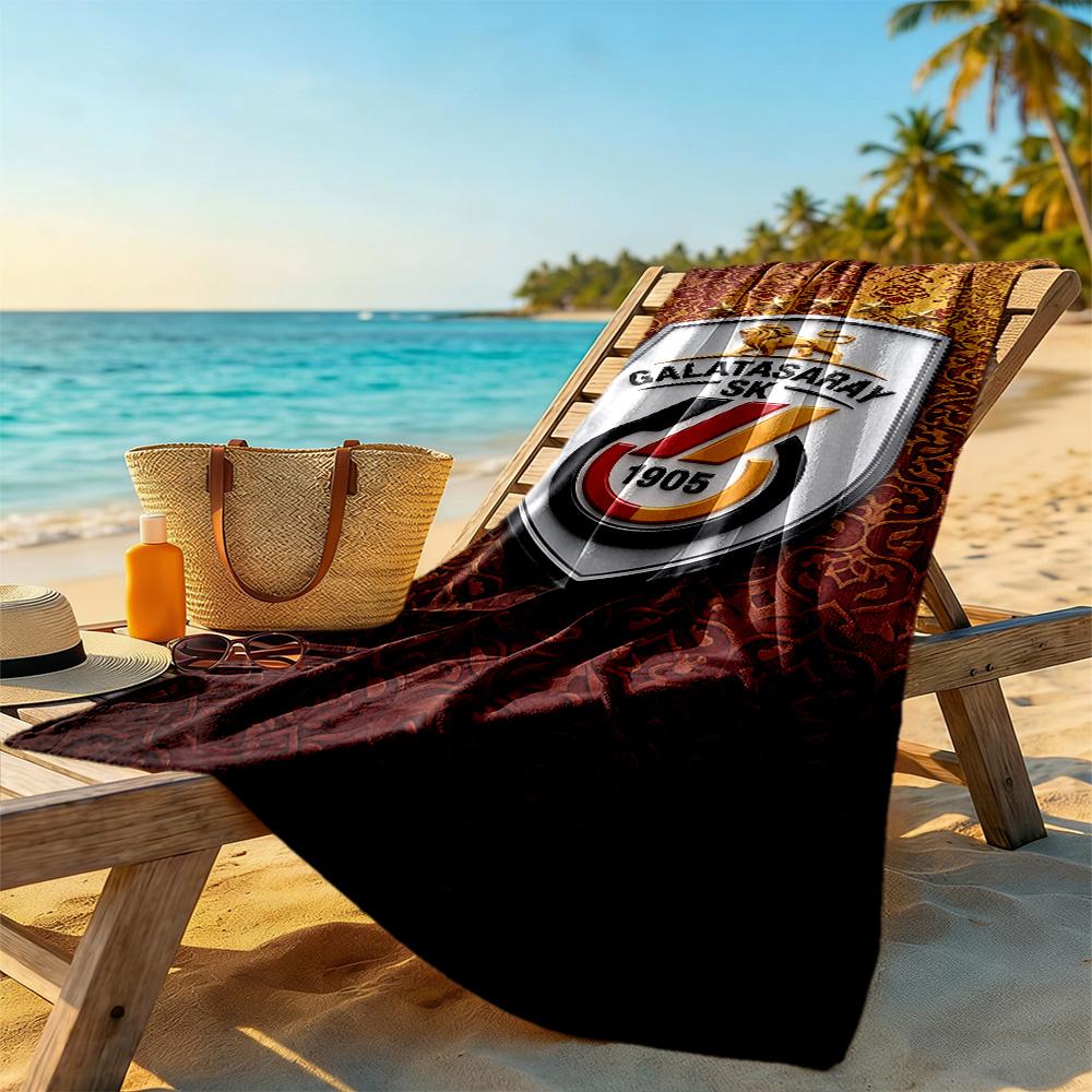 Galatasaray Beach Towel Super Soft Microfiber Quickdry Fabric Comfortable Lightweight Perfect for Traveling Yoga Camping and Swimming