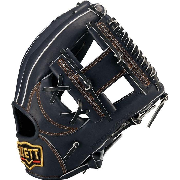 ZETT Prostatus Baseball Glove Kenta Miyamiya Model Second/Shortstop Right Hand Throw Night Black (1900N) Size 4