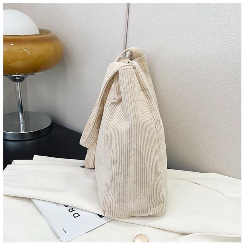 Borsa di grande capacità da donna in tela twill da pendolare a spalla portatile casual borsa da donna semplice pigra borsa per la spesa alla moda
