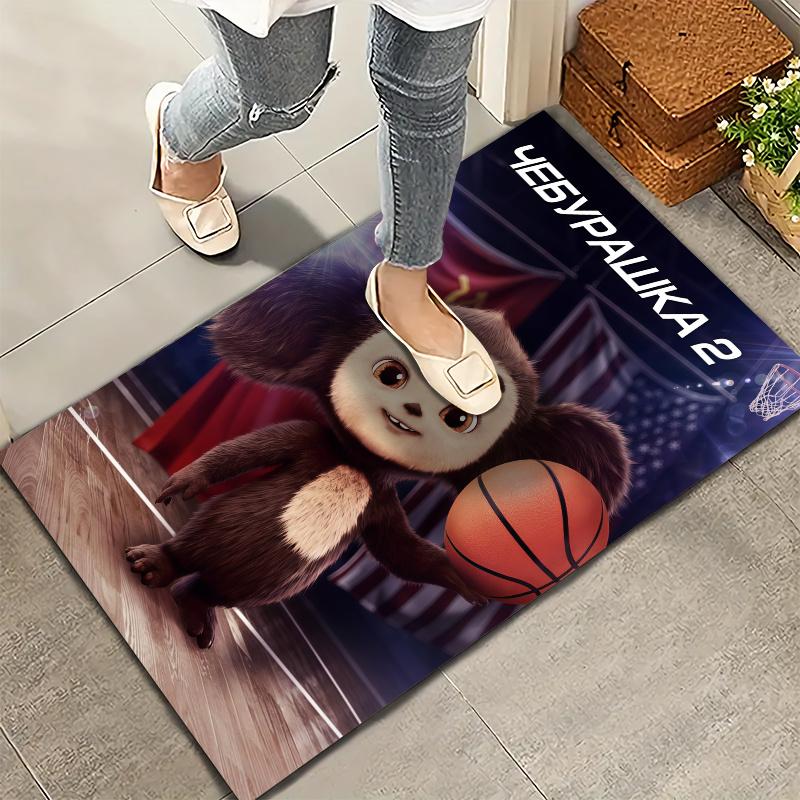 Cheburashka Carpet Rug for Living Room Bedroom Home Sofa Decoration,Kids play Nonslip Floor Mat