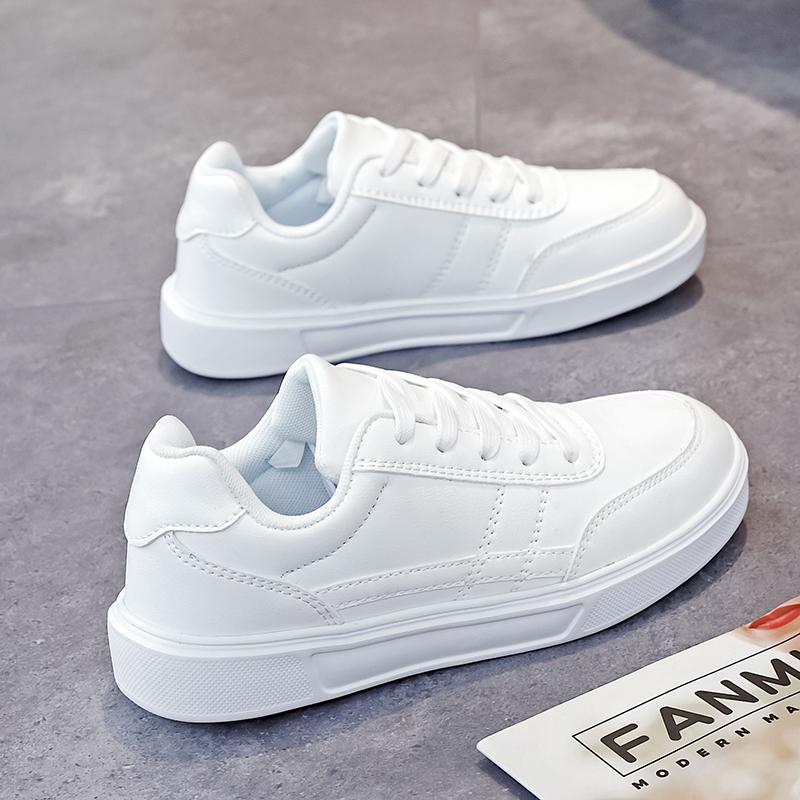 YRZL Men's Sneakers White Lightweight Casual Skate Shoes Breathable Non-Slip Athletic Walking Running Couple Sneakers