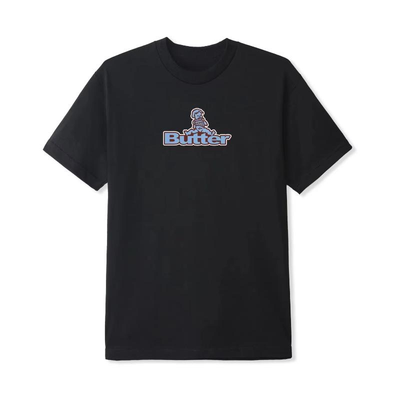 Butter graphic printed T-shirt for summer and autumn 2025 loose and casual short-sleeved men s and women s sport top S