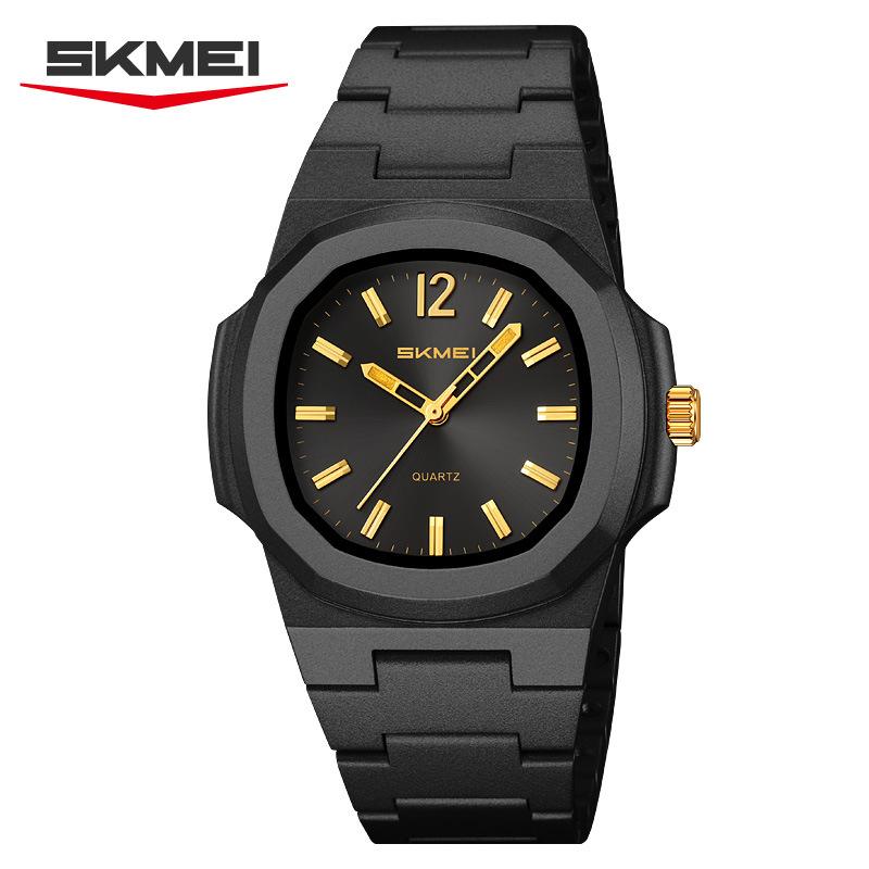 

skmei мужские часы модные квадратные кварцевые часы для улицы спорт студенческие часы стрелочные водонепроницаемые кварцевые часы