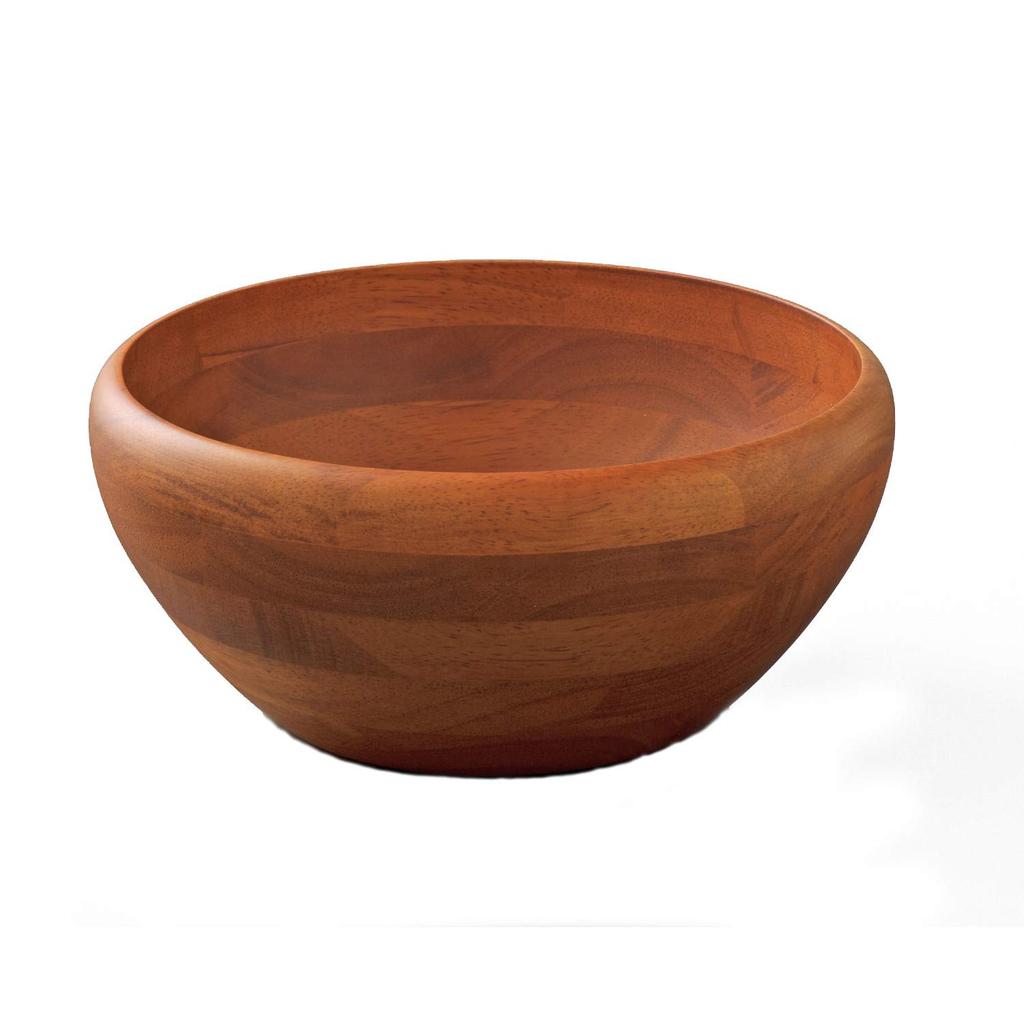 Swanson Trading Wooden Salad Light Diameter 23cm x Height Soft Salad Bowl Co., Ltd. Bowl, 2L, Brown, 10.5cm, Curve, SL-225B