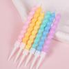 Colorful Macaron Spiral Candles - Birthday Cake Decorations
