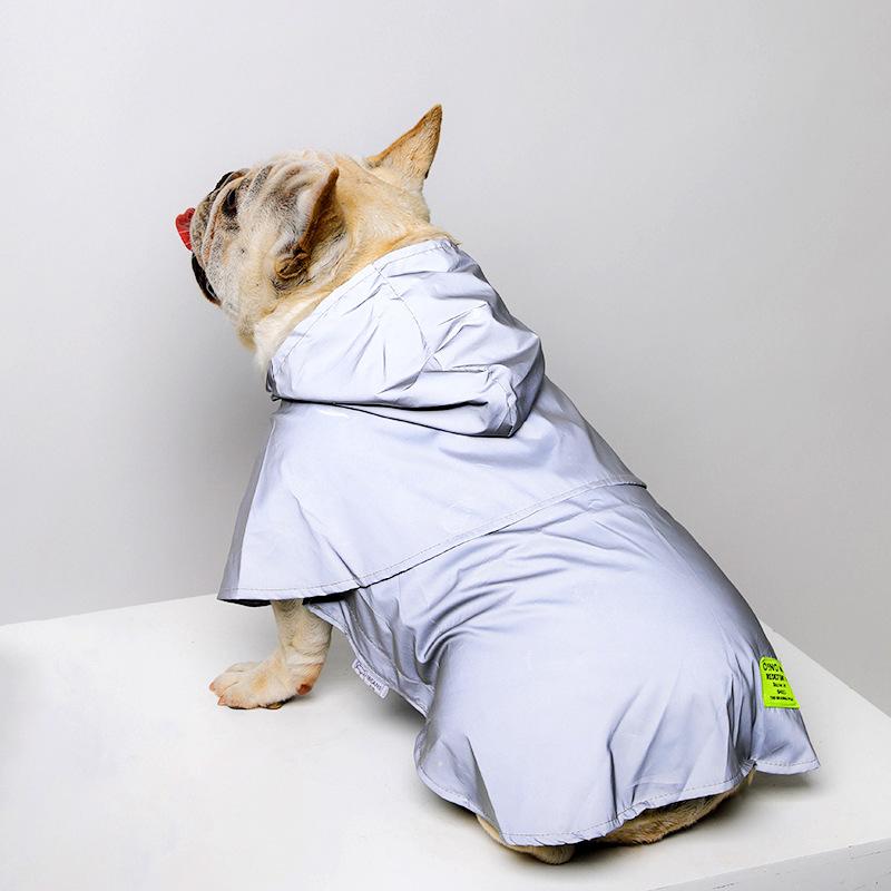 

dog raincoat four-legged waterproof all-inclusive reflective pet raincoat small dog bifon frispora corgi fighting safety suit LL
