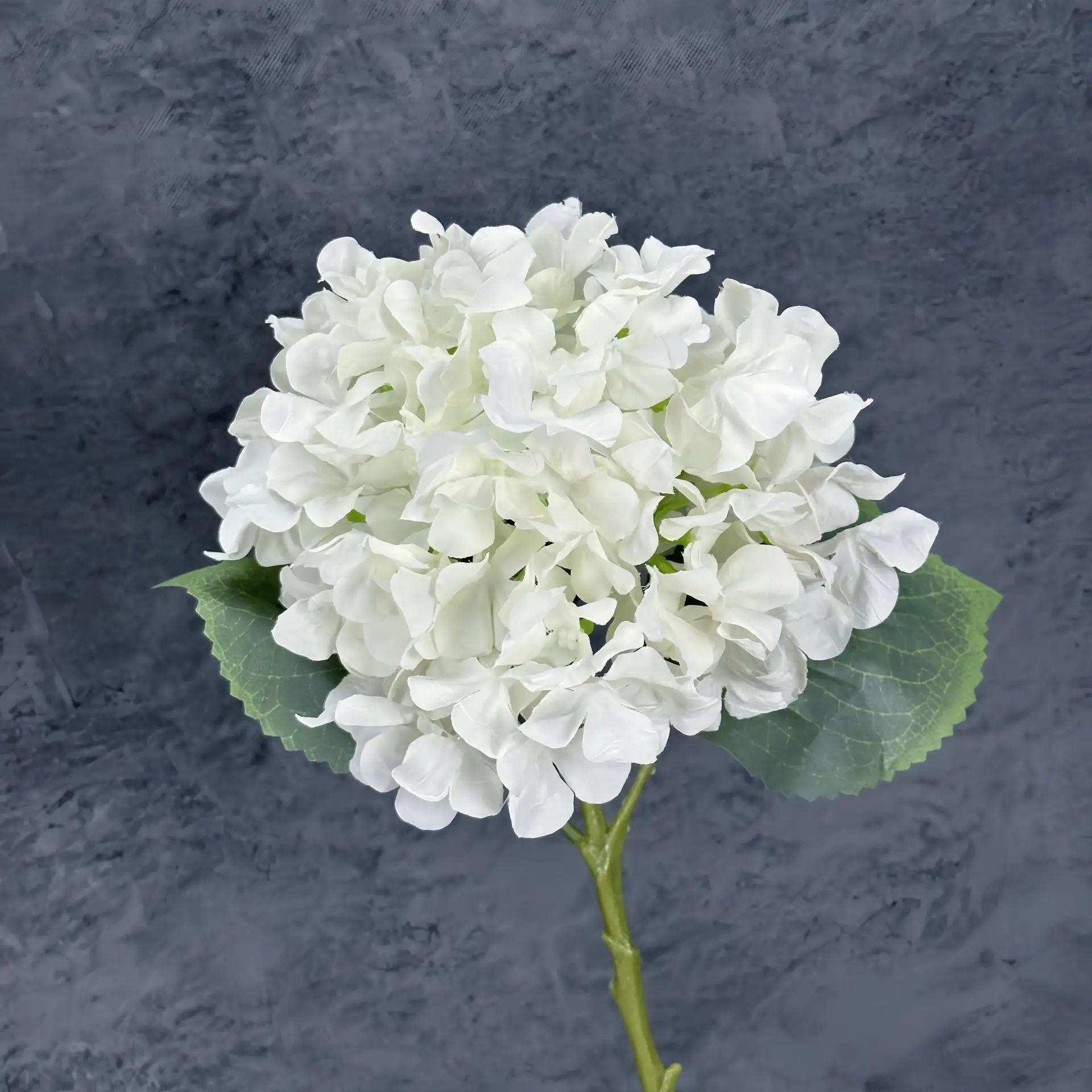 5Pcs Large Hydrangea Artificial Silk Flower Wedding Decoration Party Floral Layout Fake Flowers Hydrangea Bouquet Home Ornaments