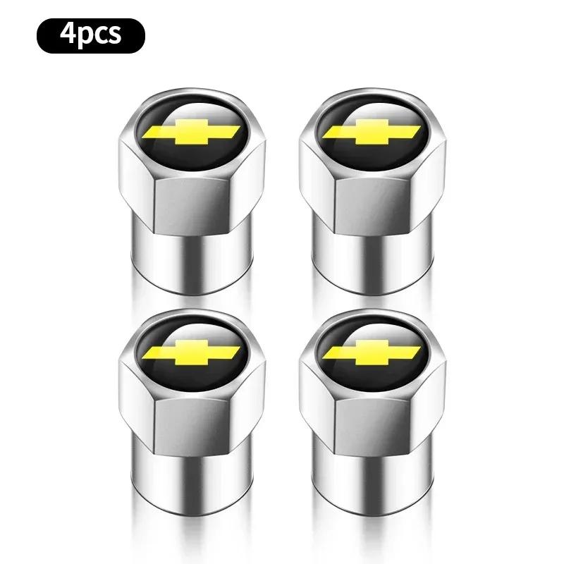 4/8Pcs Car Wheel Tire Valve Stem Cover Dustproof Cap Accessories For Chevrolet Silverado Impala Malibu Cruze Camaro Blazer Aveo QF5