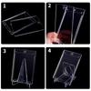 1/5/10PCS Clear Card Holder Magnetic Attraction Type Gaming Sports Trading Card Display Case Kpop Idol Photo Protective Sleeves