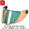 MT-V-28B Face Shield for THUNDER 4 SV Helmet STINGER 2 Helmet Original MT Helmet Replacement Helmet Glass