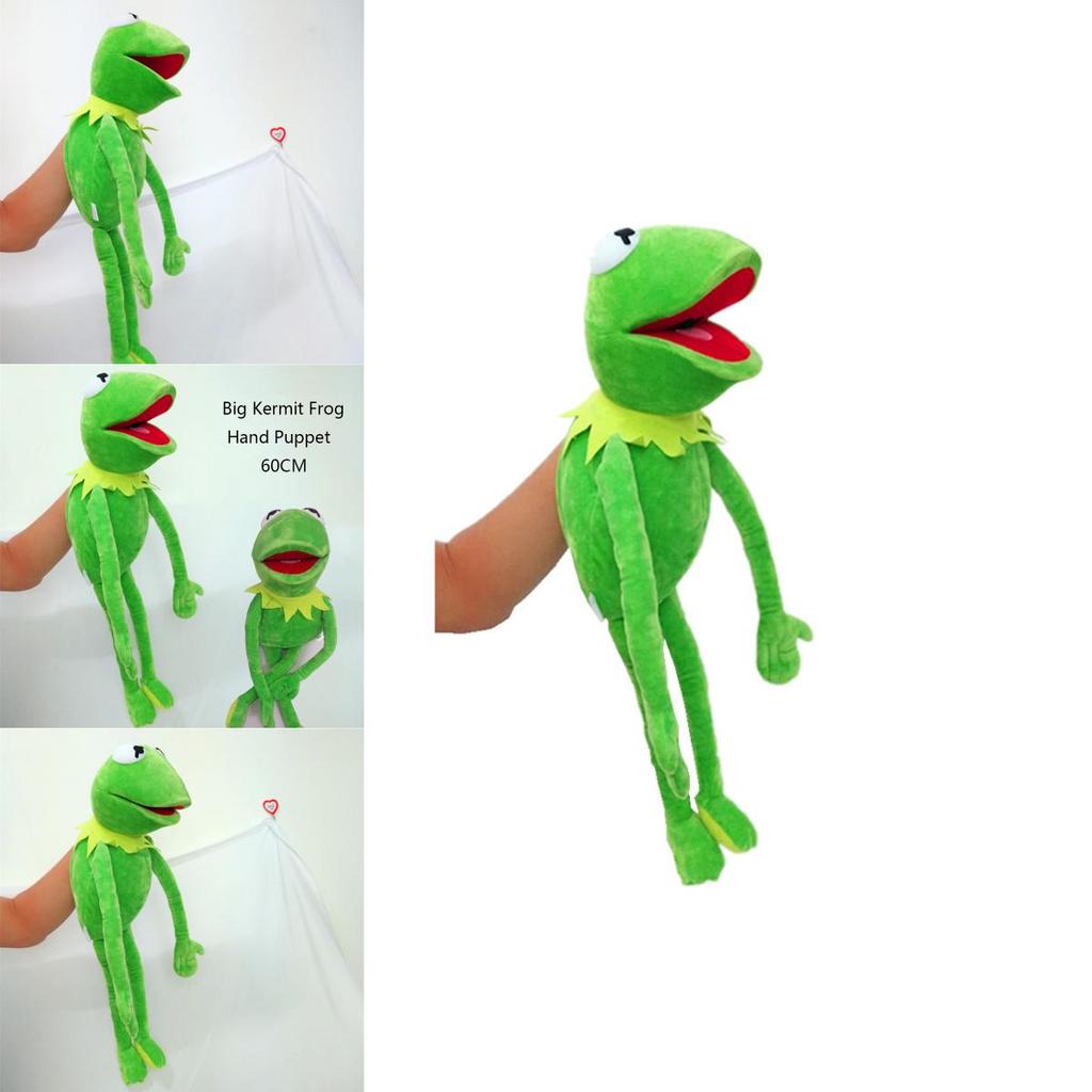 Urocza 60cm Żaba Kermit Duża Lalka Pacynka Na Całe Ciało Miękka Pluszowa Zabawka Dla Dzieci