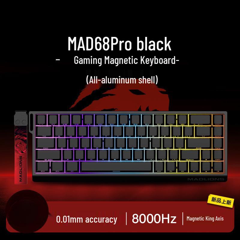 E-Sport 60% Gaming-Tastatur: Magnetische Achse, 61/68 Tasten