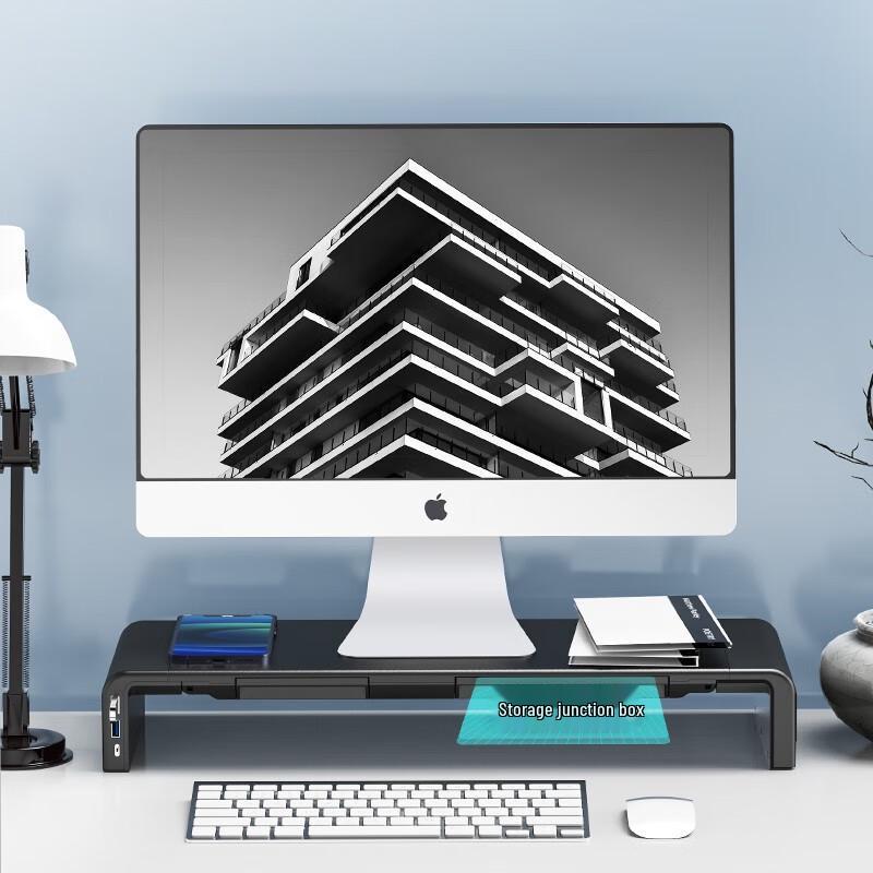 Llano Adjustable Monitor Riser with USB Hub