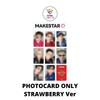 Strawberry Ver MAKESTAR Only Official Photocard POB ATEEZ 14th Mini Album GOLDEN HOUR Part 5