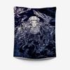 Dark Fantasy Warrior Tapestry  Intricate Mythical Design Perfect for Game Room or Man Cave Decor Large Wall Hanging Artwork